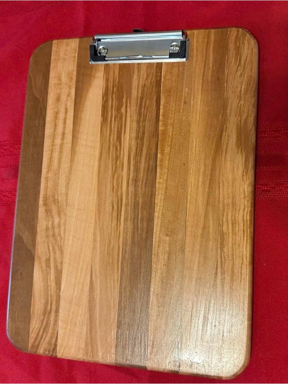 Handcrafted Solid Wood Letter-Size Clipboard (12.5" x 9.25")
